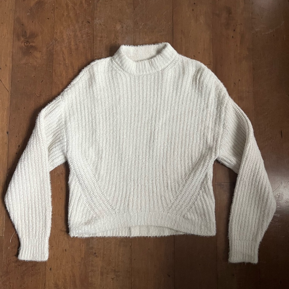 Abercrombie & Fitch Cream Turtleneck Sweater